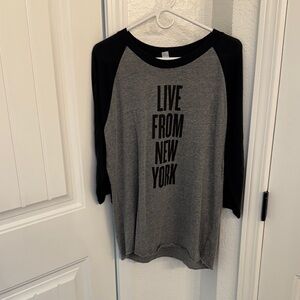 Alternative Black and Gray Raglan Tee